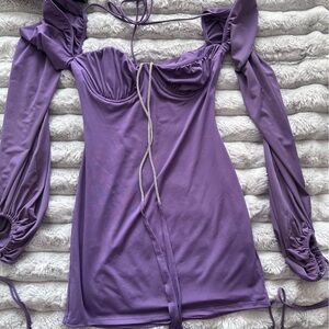 Lucy in the Sky Purple Long Sleeve Dress
